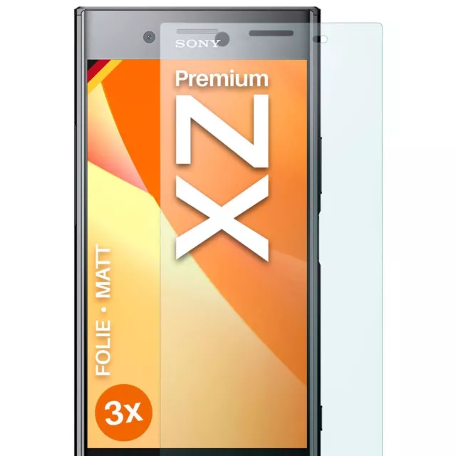 3x Film de Protection Mat pour Sony Xperia XZ Premium D'Écran 4H Fin Antireflet