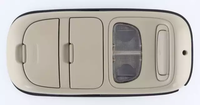 99 - 04 Dodge Dakota Durango Overhead Console Map Lights Storage Beige