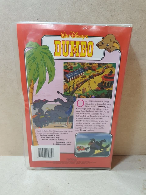 WALT DISNEY HOME Video, Dumbo, Clamshell VHS video tape, VGC, FREE ...