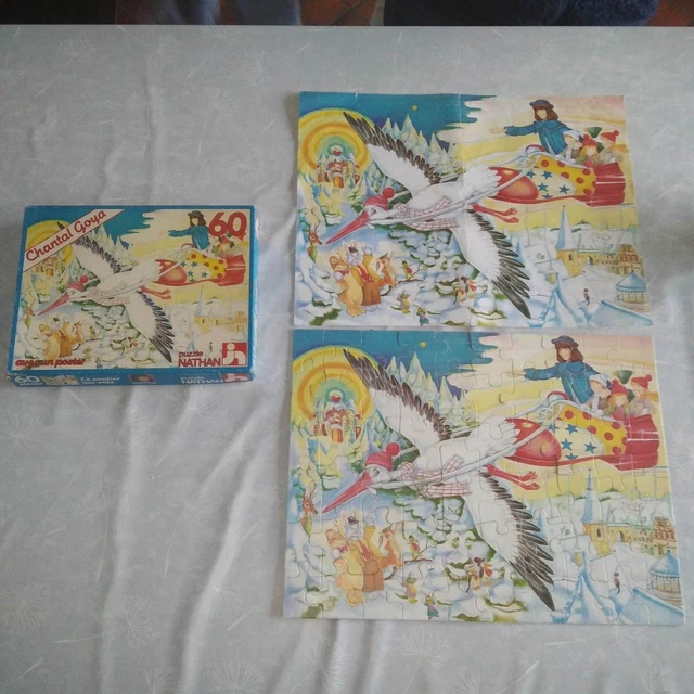 Puzzle Vintage Chantal Goya - édition Nathan 1982 - Occasion - Pièces Complètes
