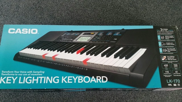 CASIO LK-170 KEYBOARD light up keys with keyboard stand