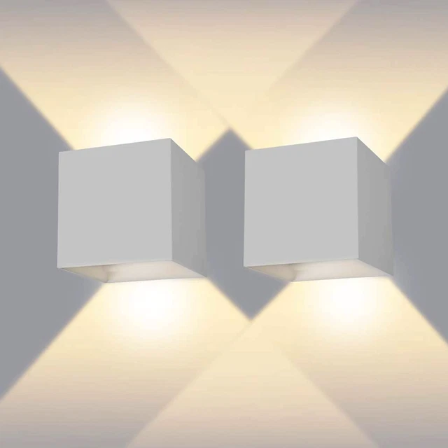 Applique Cubo Led Per Esterno A Parete 12W Ip65 Lampada