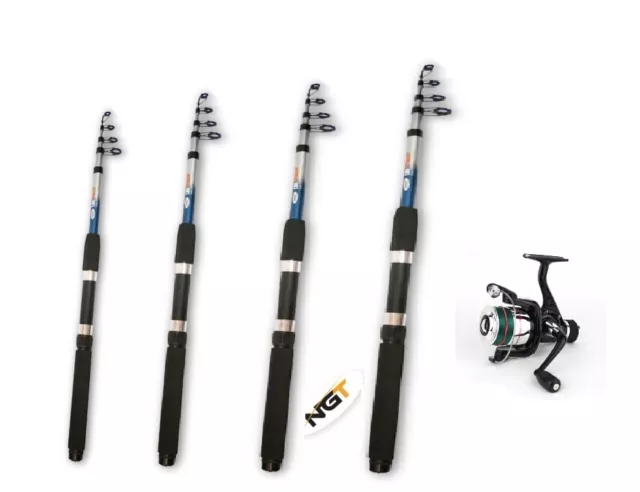 Fishing Telescopic Travel Rod + Reel with Line   6ft , 8ft , 10ft or 12ft