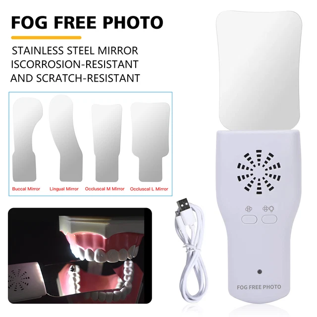 Dental Ortho Oral Photography Mirror Glass Reflector Mouth Defog Mirror Auto USA