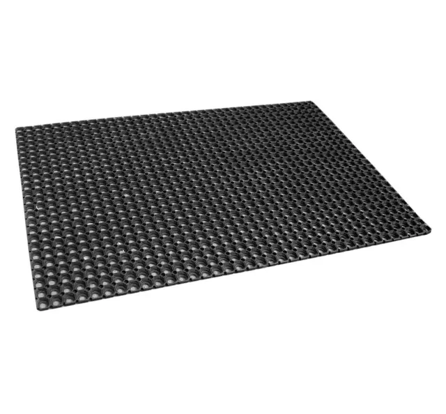 Non Slip Door Mat Rubber Ring Heavy Duty Outdoor Entrance Stable Drainage Large