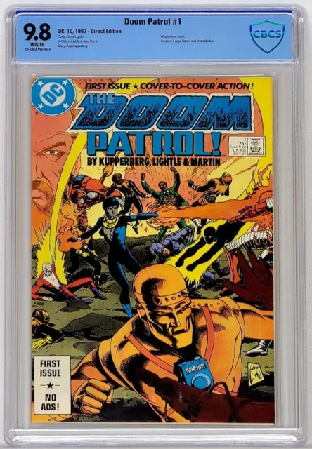 Doom Patrol #1 CBCS 9.8 WP 1987 1st Issue Wraparound Cover Equals Top CGC Grade