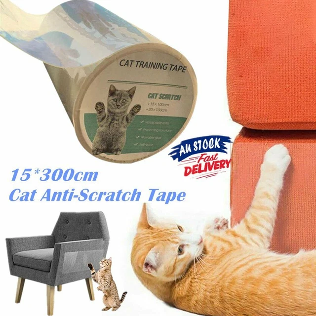 Pet Cat Anti Scratch Training Tape Roll Sofa Guard Stickers Furniture Protector