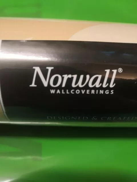 Norwall Solid Vinyl Wallpaper 10m X 52.8cm Cream Sh34510 253A