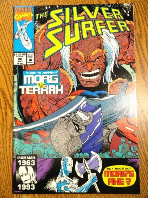 Silver Surfer #80 Marz Lim Key VF+ Morg vs Terrax 1st Ganymede Tyrant Marvel MCU