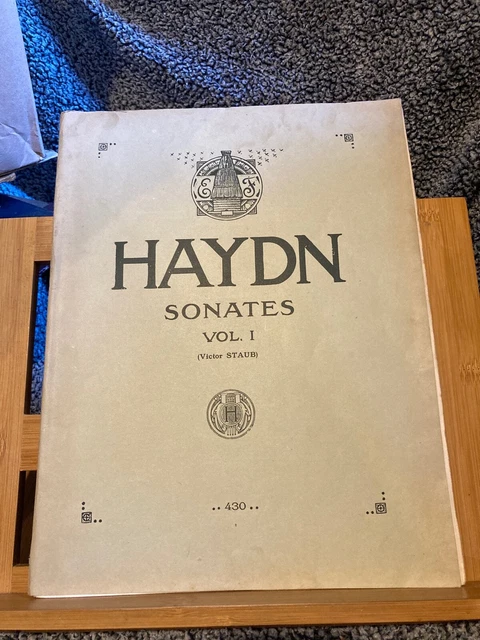 J. Haydn Sonates vol. 1 révision Staub partition piano Heugel 430