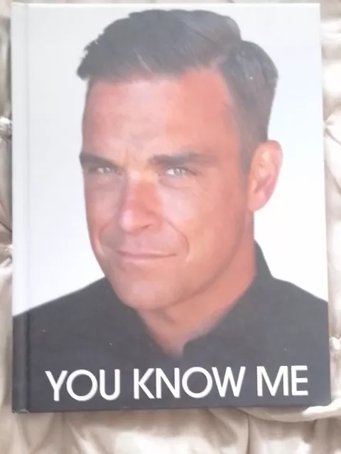 Vintage Olde Retro 2010 Robbie Williams YOU KNOW ME Large Reading Book With Pics