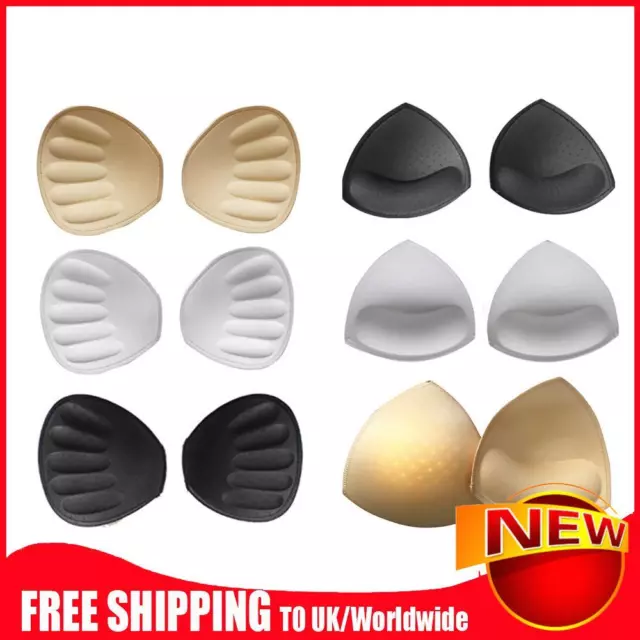 Bra Pads Inserts - 3 Pairs Removable Push Up Breast Enhancer Cups for Women