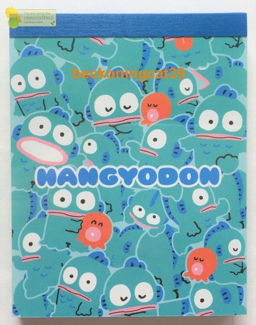 Simpatico personaggio Sanrio Hangyodon Mini blocco note 100 regalo per...