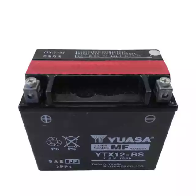 Batterie Akku Yuasa YTX12-BS 12V 10Ah Motorroller Quad Straßenbuggy Motorrad ATV