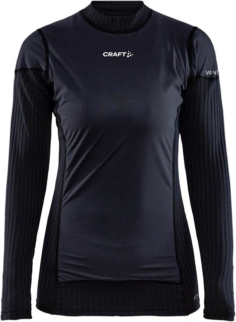 NEW Craft Active Extreme X Wind Base Layer - Black/Granite Women's Medium