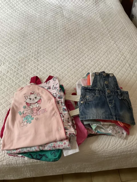 Lot 32 Pièces Vêtements Bébé Fille 6 Mois Été