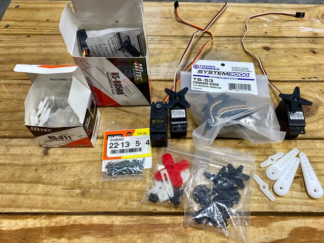 SYSTEM 3000 TS-53 Servos MG995 Hitec Parts HS-311 HS-805BB Dubro Screws