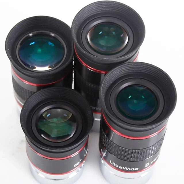 Oculaires Grand Angle 68° Pour Télescope (6/9/15/20mm) : Champ élargi Pour Observation Lunaire Et Ciel Profond