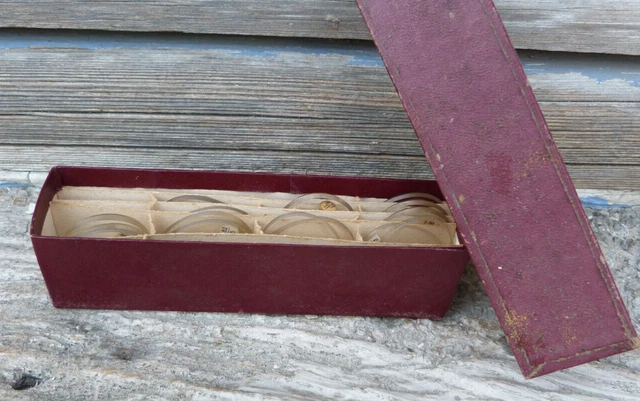 Antique Vintage Optical Optometrist Kit Optician Eye Glasses Lenses Wood Case