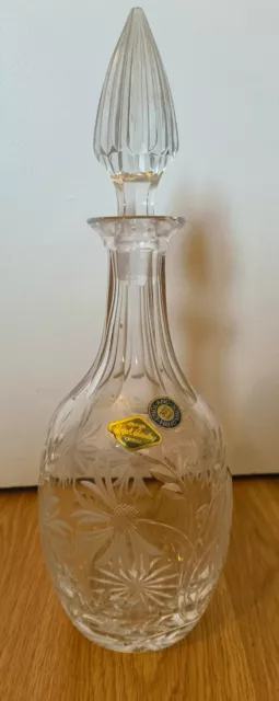 Royal Brierley Crystal Wine Decanter