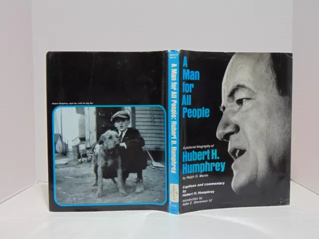 A Man For All People: Hubert H. Humphrey by Ralph G. Martin 1968 HC Ex-Library