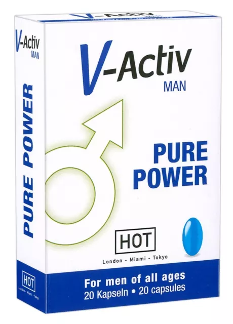 V-ACTIV PURE POWER for Men 20 Blaue Pillen Penisvergrösserung 🔥  POTENZMITTEL 🍆 EUR 23,99 - PicClick DE