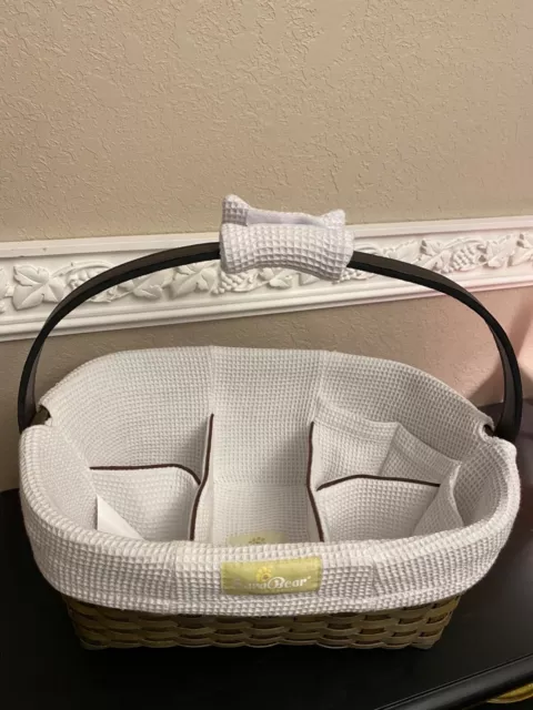 Sara Bear Diaper Caddy By Munchkin With White Cotton Insert. SUPER Handy! 