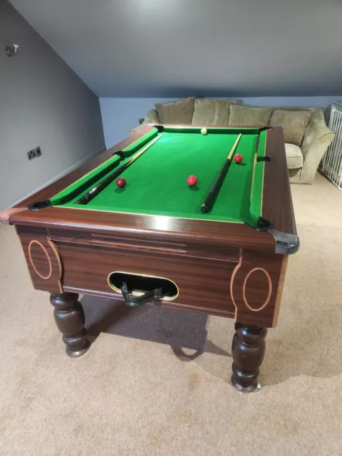 Pool table 6ft slate bed