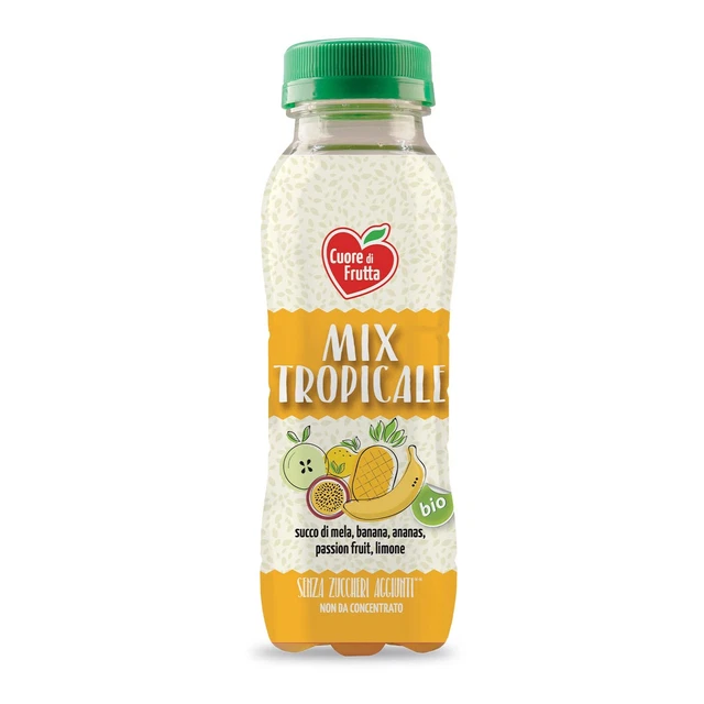 Bevanda alla frutta Cuore Di Frutta Tropical Mix 12x250ml senza cauzione NUOVA MHD 29/04/23