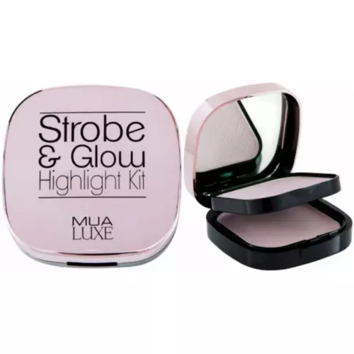 MUA Luxe Strobe & Glow Highlight Kit Compact Pink Luster