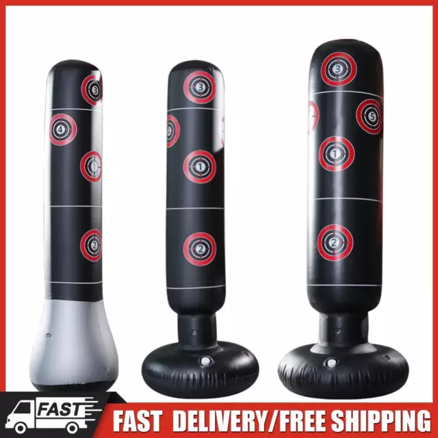 Inflatable Boxing Bag Practice Target Columns Kickboxing Bag for Kids and Adult
