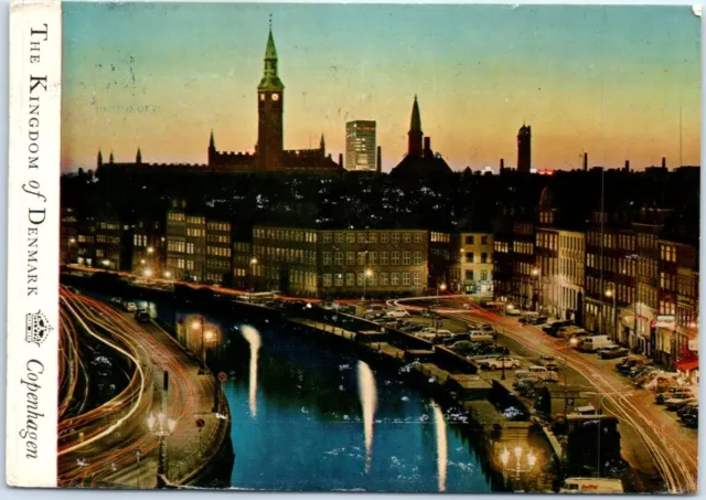 Postcard - Old Strand By Night, A Little Piece Of The Old Copenhagen, Demark