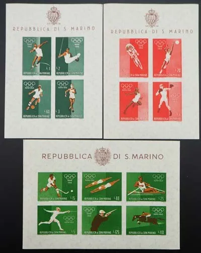 1960 San Marino; 20 komplette Jahrgänge, postfrisch/MNH, ME 1036,- 2