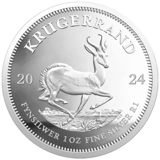 Silbermünze Südafrika Krügerrand 2024 - im Etui - 1 Oz PP