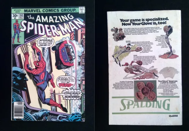 Amazing Spider-Man #160  MARVEL Comics 1976 FN- NEWSSTAND