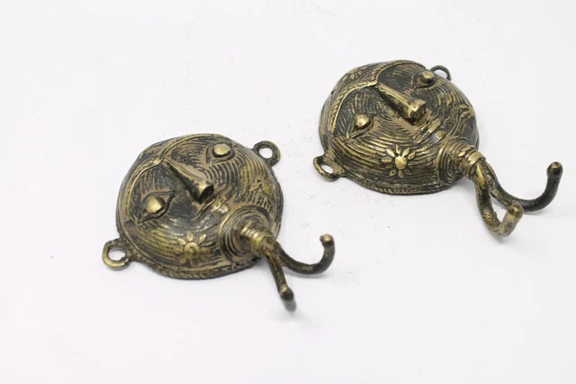 Vintage Brass Decorative Wall Hooks Hanger Coat Rack Towel Clothes Hook NH6816 3