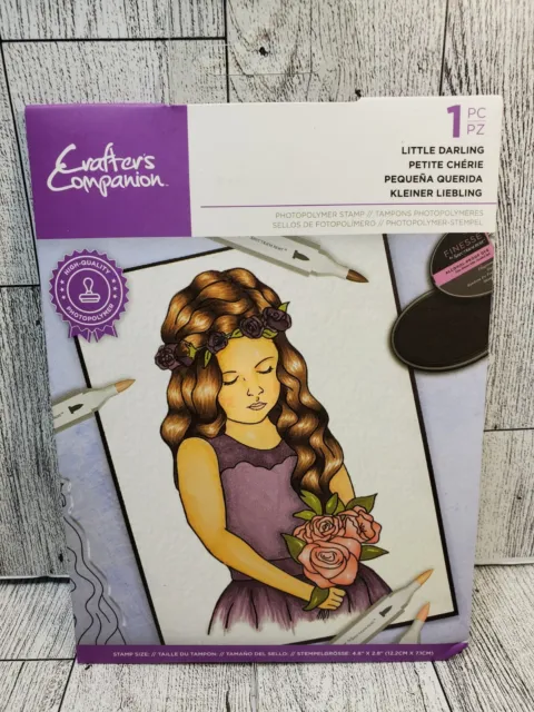 Crafters Companion Little Darling Girl Photopolymer Stamp 1pc New