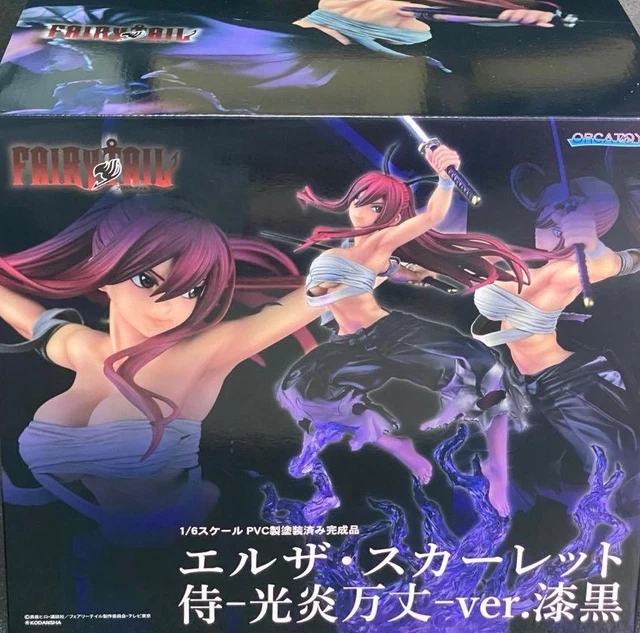 FAIRY TAIL - Erza Scarlet Samurai Ver. Shikkoku - Statue OrcaToys 43cm