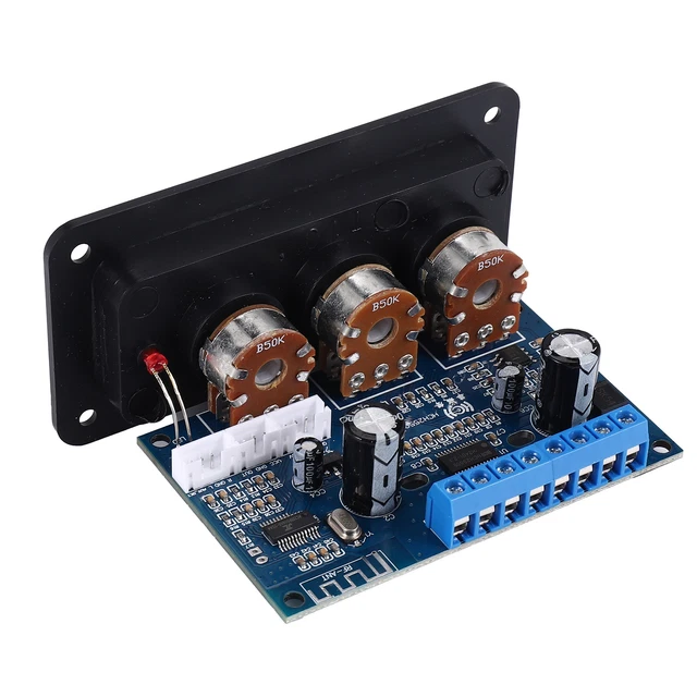 Carte Ampli Bluetooth 5.0 - 2x50W - Alimentation 5-24V - Pour Enceintes DIY