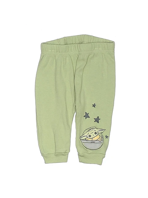 Star Wars Boys Green Casual Pants 0-3 Months