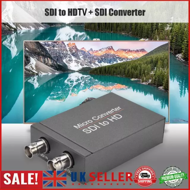 3G SDI to HDMI Audio Video Converter BNC to 1080P HDMI Adapter for Monitor HDTV