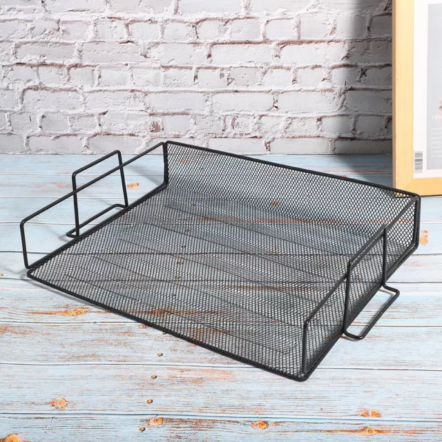 File Document Tray MultiLayer Desktop Storage Basket Horizontal Letter Rack New