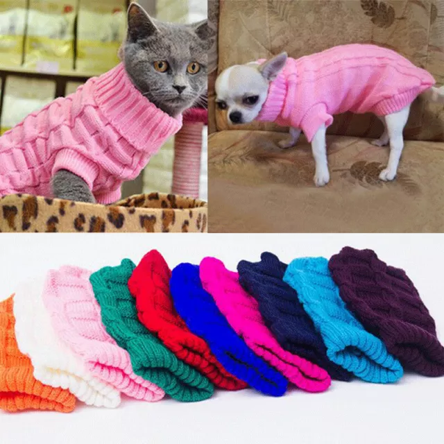 Invierno Perro Ropa Mascota Gato Suéter Chaqueta para Pequeños o Chihuahua