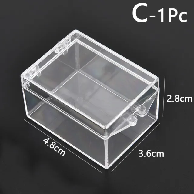 Mini Plastic Box Clear Transparent Rectangular Display Box Desktop Storage Box