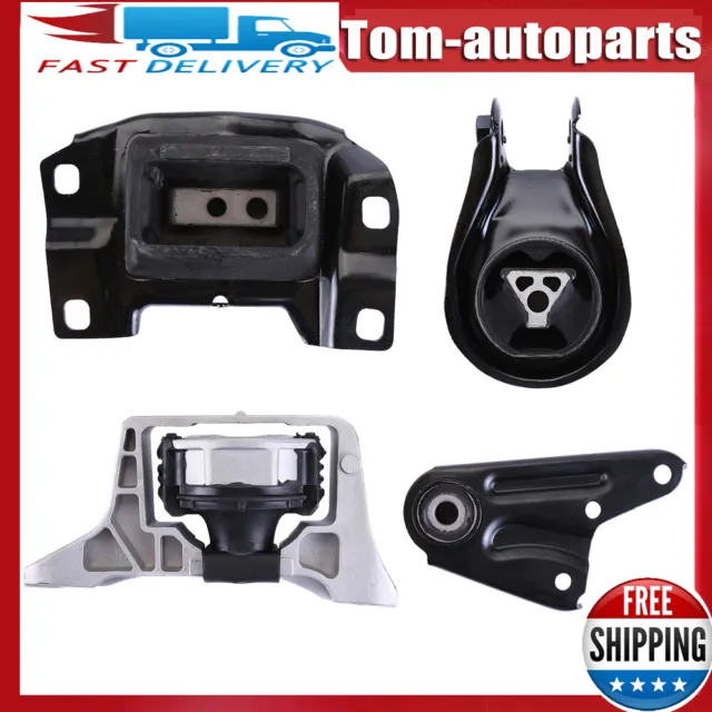 4Pcs Engine Motor Mounts & Auto. Trans. Mount Set For Mazda 3 2011-2013 L4 2.0L