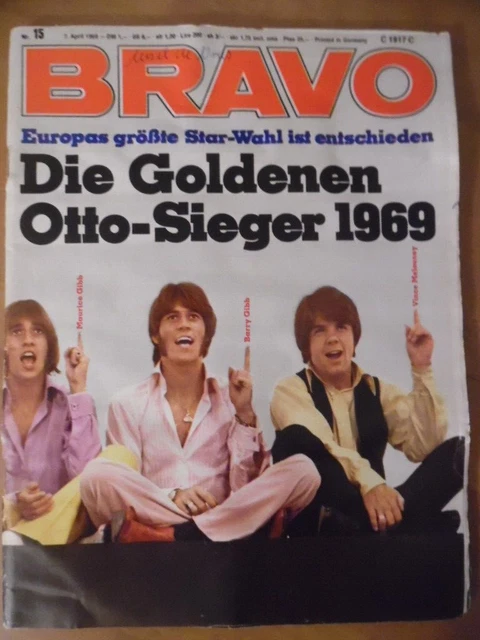 BRAVO 15 - 1969 C Bee Gees Diana Rigg Pierre Brice Manuela Claus Wilcke Uschi