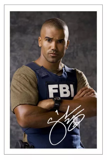 Shemar Moore Signed Photo Print Autograph Criminal Minds