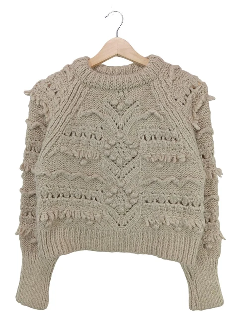 Pull Court Décontracté CIDER Pour Femme - Taille EU 40, Couleur Kaki Vert Pâle