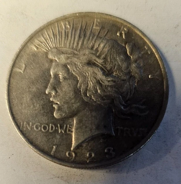 1923 Peace Silver Circulated Condition 90% Silver