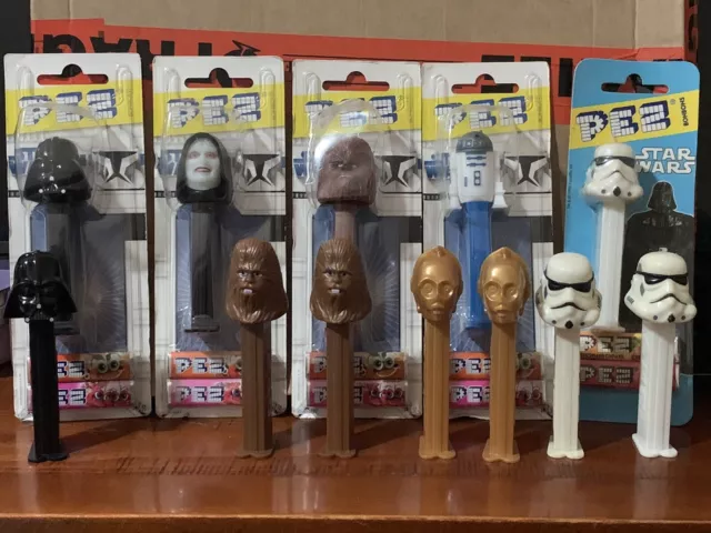 Star Wars 12 Assorted Pez Dispensers 5 Sealed 7 Loose 1996/97/08 USA